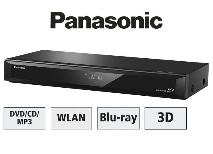 Thuisbios - Panasonic Blu-Ray recorder met dubbele receiver, in Farbe ZWART, in Ausführung met Sat ontvanger Ansicht 1