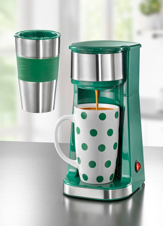 Koffieapparaten - Koffiezetapparaat voor standaard koffiepads en losse koffie, in Farbe GROEN Ansicht 1