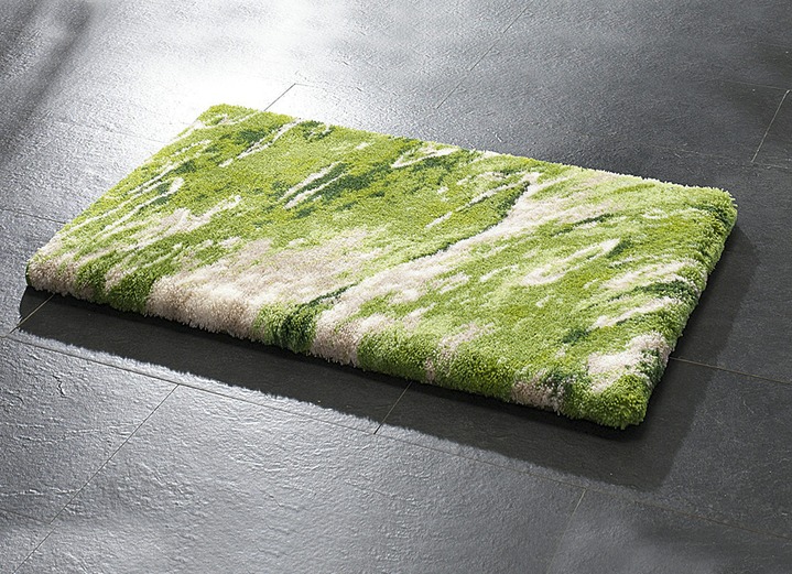 Badmatten - Supersoft badmattenset van Grund, in Größe 100 (mat, halfrond 50 x 80 cm) bis 112 (Dekselafdekking met touwtje, 47 x 50 cm), in Farbe GROEN Ansicht 1