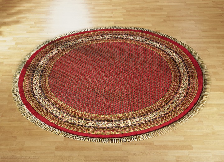 Tapijten - Bruggen en tapijten gemaakt van 100% scheerwol, in Größe 037 (vloerkleed, ca. 70 x 140 cm) bis 292 (Tapijt, ca. 250 x 350 cm), in Farbe RODE ONDERGROND Ansicht 1
