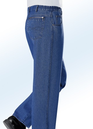 Jeans met elastische taillebandinzetstukken in 3 kleuren