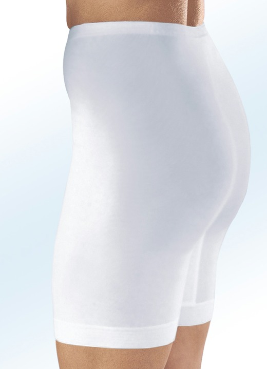 Pantyslips - Mey drie-pack onderbroek met elastische tailleband, in Größe 040 bis 054, in Farbe WIT