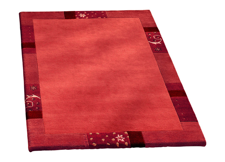 Tapijten - Handgetufte bruggen, vloerkleden en bedrokken, in Größe 011 (brug, 60x 90 cm) bis 325 (Bedomranding, 3-delig), in Farbe ROOD Ansicht 1