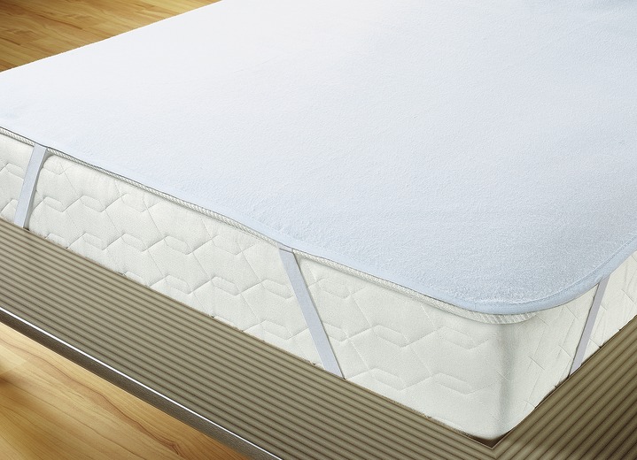 Gezondheid - Huidvriendelijke, waterdichte incontinentieverband, in Größe 130 (70/140 cm) bis 134 (150/200 cm), in Farbe WIT, in Ausführung Molton-matrastopper