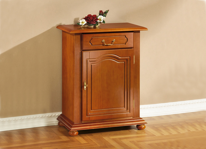 Meubels - Ladekast met echt houtfineer, in Farbe KERSENBOOM, in Ausführung Commode, 1 deur Ansicht 1