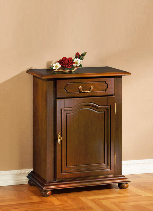 Meubels - Ladekast met echt houtfineer, in Farbe NOTENBOOM, in Ausführung Commode, 1 deur Ansicht 1