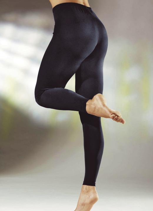 Vrijetijds pantalons - Legging met comfortabele elastische band, in Größe 036 bis 058, in Farbe ANTRACIET Ansicht 1