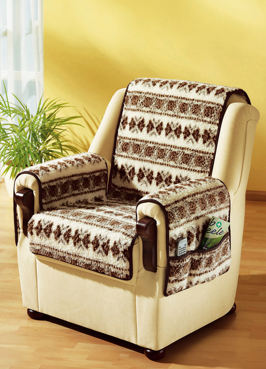 Woonaccessoires - Licardo fauteuil- en armleuningbeschermer, in Farbe MET PATROON Ansicht 1