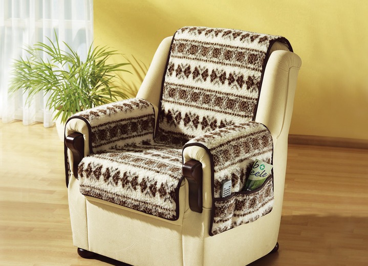 Woonaccessoires - Licardo fauteuil- en armleuningbeschermer, in Farbe MET PATROON Ansicht 1