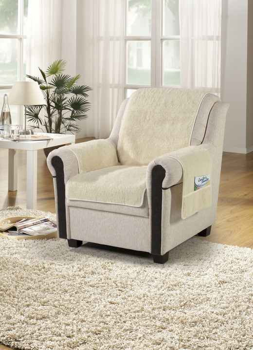 Woonaccessoires - Licardo fauteuil- en armleuningbeschermer, in Farbe NATUREL Ansicht 1