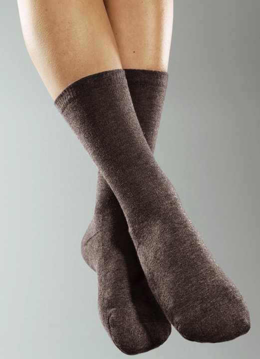 Kousen & panty's - 6 paar feel-good sokken, in Größe 1 (35-38) bis 4 (47-49), in Farbe ZWART, in Ausführung Heren Ansicht 1