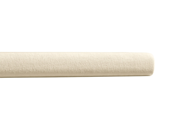 Hoeslakens - Knuffelzachte hoeslakens van hoogwaardig Nicki-velours, in Größe 133 (Hoeslaken, 90-100/200 cm) bis 138 (Hoeslaken, 180-200/200 cm), in Farbe NATUREL Ansicht 1