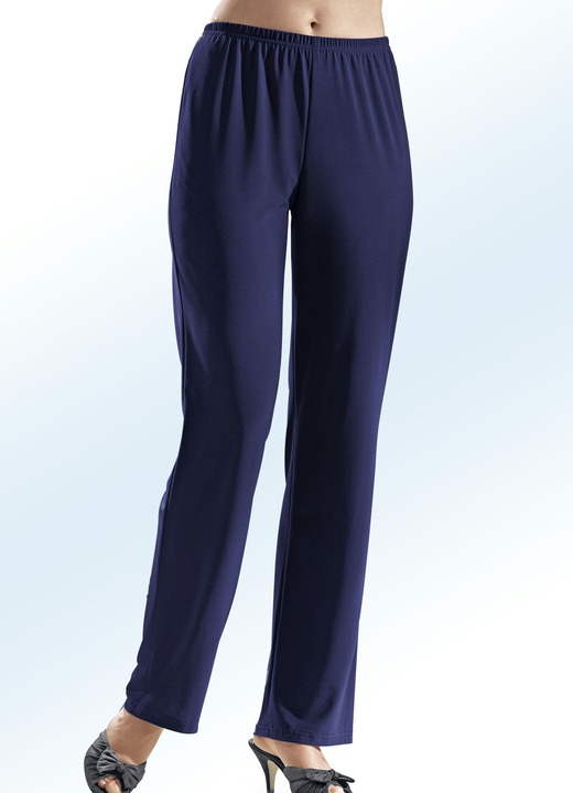 Vrijetijds pantalons - KLAUS MODELLE broek met elastische tailleband, in Größe 018 bis 056, in Farbe MARINE Ansicht 1
