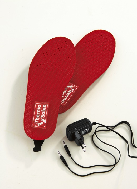Schoenen & inlegzolen - Verwarmbare thermozool, verschillende uitvoeringen, in Größe L bis XXL, in Farbe ROOD, in Ausführung Zonder afstandsbediening Ansicht 1