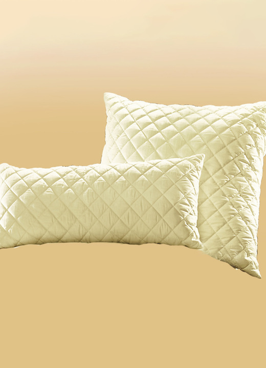 Dekbedden e.d. - Waaierkussen met het fijnste, kostbare haar van hoge kwaliteit, in Größe 120 (80/80 cm) bis 121 (40/80 cm), in Farbe NATUREL Ansicht 1