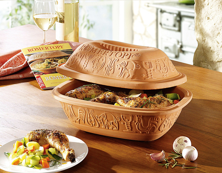 Braad- & ovenschotels - RÖMERTOPF braadpan voor 2 personen, in Farbe TERRACOTTA