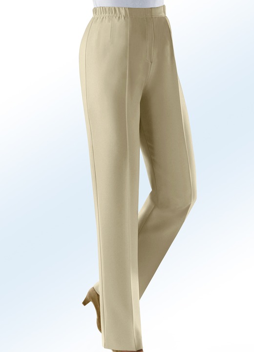 Broeken - Onderhoudsvriendelijke broek, in Größe 020 bis 060, in Farbe BEIGE Ansicht 1