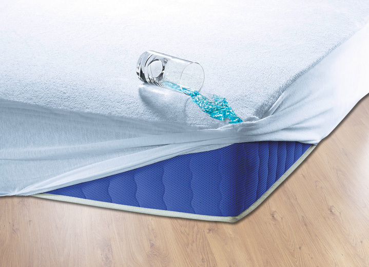 Incontinentie - Incontinentiehoeslaken met hoesrand, in Größe 130 (70/140 cm) bis 139 (200/200 cm), in Farbe WEISS