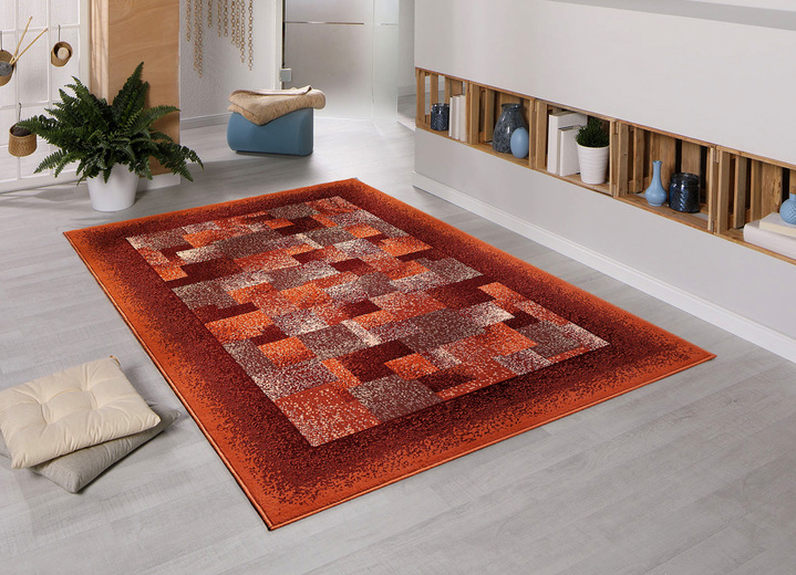 Tapijten - Fluwelen vloerkleden, tapijten en slaapkamermatten, in Größe 105 (Brug, 60 x 110 cm) bis 309 (slaapkamermat, 3-delig), in Farbe TERRA Ansicht 1