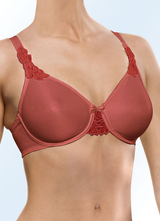 Damesondergoed - Chantelle Hedona-beugel-bh, in Größe 070 bis 095, in Cup E, in Farbe KOPER