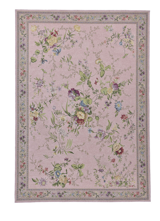Tapijten - Geweven vloerkleden en tapijten, in Größe 103 (vloerkleed, 60 x 90 cm) bis 309 (slaapkamermat:  2 matten, elk 60 x 90 cm en 1 loper, 70 x 220 cm), in Farbe ROSÉ Ansicht 1