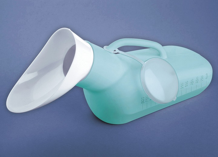 Badhulpmiddelen - Urinefles voor mannen en vrouwen, in Farbe MINTGROEN/WIT Ansicht 1