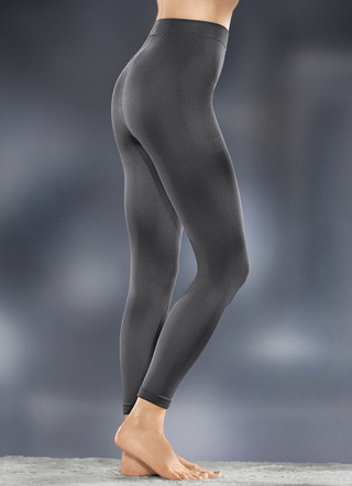 Twee-pack thermische leggings, zachte grijze binnenkant