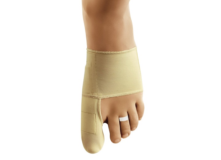 Bandages - epitact correctieorthese Hallux valgus met dubbele bescherming, in Größe L (vanaf 23 cm) bis S (tot 21,5 cm), in Farbe HUIDKLEUREN, in Ausführung linkervoet Ansicht 1