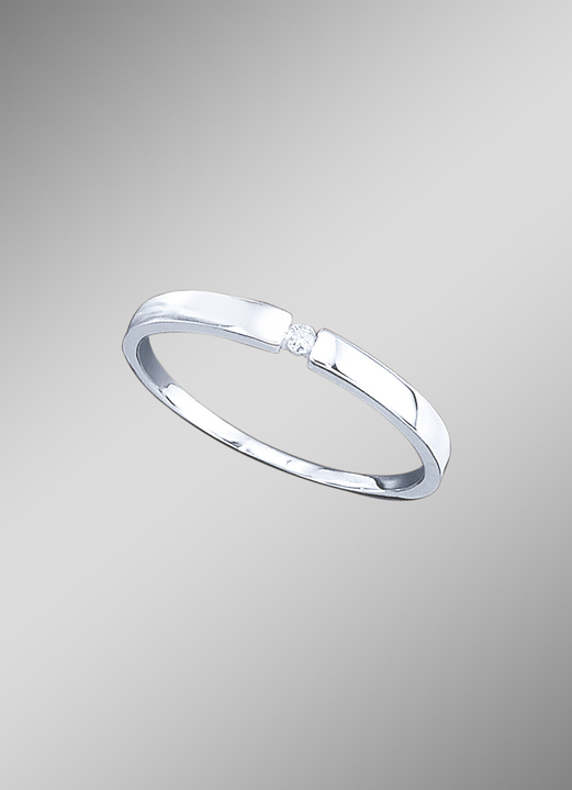 Ringen - Solitaire-ring met briljant, in Größe 160 bis 220, in Farbe