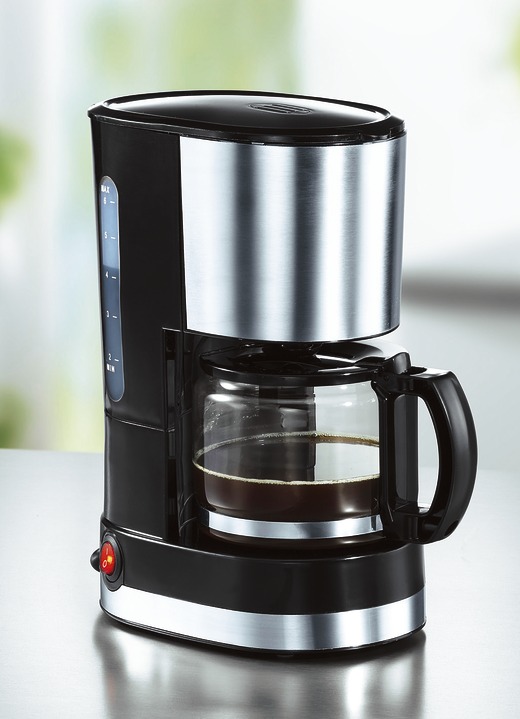 Koffie- & thee - Koffiezetapparaat met permanente filter, in Farbe ROESTVRIJ STAAL/ZW