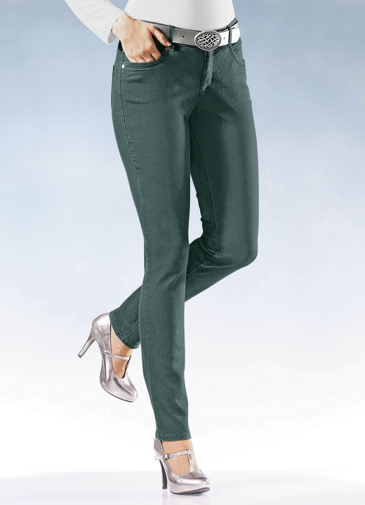 Jeans - Magic jeans in 11 kleuren, in Größe 017 bis 050, in Farbe MOS Ansicht 1