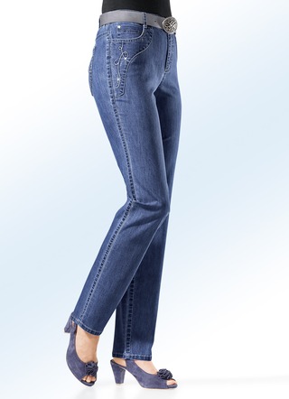 Jeans met een bredere tailleband
