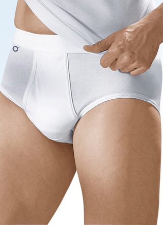 Pfeilring vierpack fijne ribslips, wit