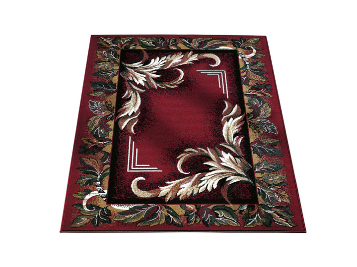 Tapijten - Matjes en slaapkamermatjes met gebloemd motief, in Größe 103 (vloerkleed, 60 x 90 cm) bis 315 (vloerkleden rondom bed, 3-delig), in Farbe RODE BORDER Ansicht 1