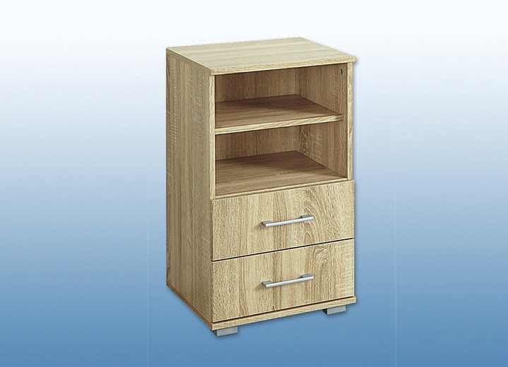 Meubels - Ladekasten in hoogwaardig, stabiel design, in Farbe EIK SONOMA, in Ausführung Commode met 2 nissen, hoogte 71 cm Ansicht 1