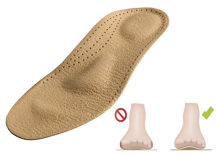 Leren inlegzolen met new arrivals voetbed
