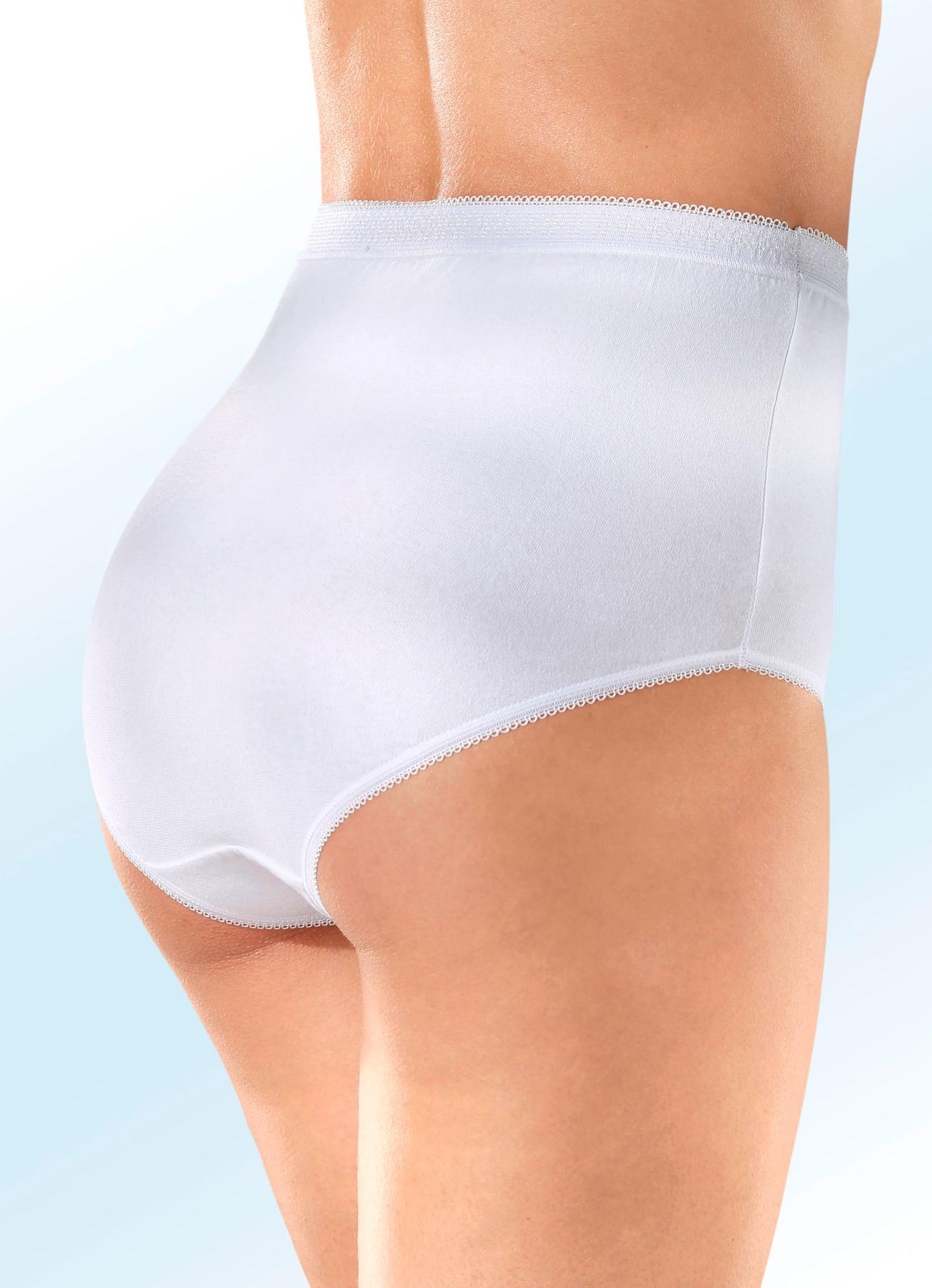 Slips - Set van meerdere slips met elastische boorden, in Größe 040 bis 056, in Farbe WIT, in Ausführung FÜNFERPACK Ansicht 1