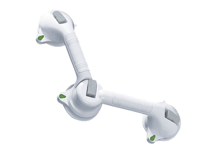 Badkamer-accessories - Wandgreep “SECURA”, in Farbe WIT, in Ausführung Wandbeugel trio Ansicht 1