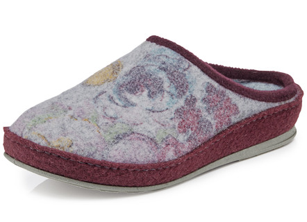 Slippers met een subtiele bloemenprint