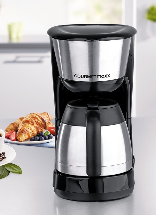 Koffieapparaten - Gourmetmaxx Thermo-koffiezetapparaat, in Farbe ZWART Ansicht 1