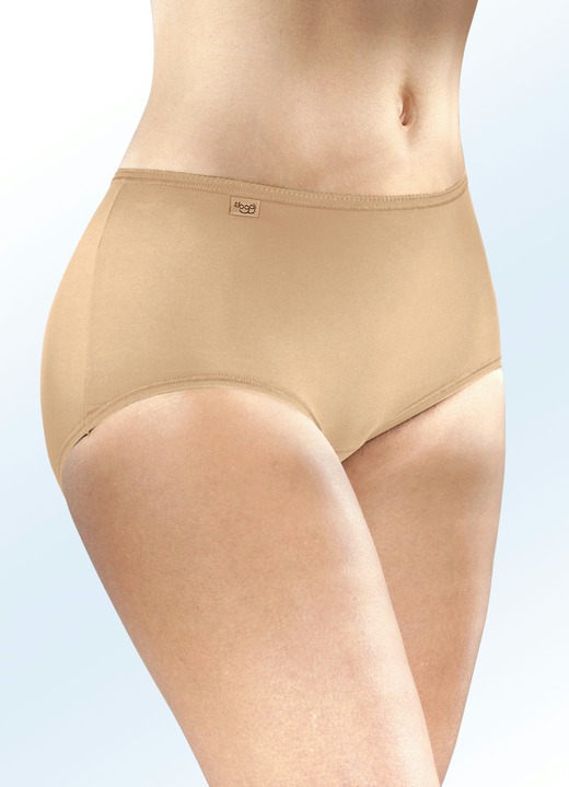 Slips - Sloggi 24/7 set van drie slips, in Größe 038 bis 052, in Farbe HUIDKLEURIG Ansicht 1
