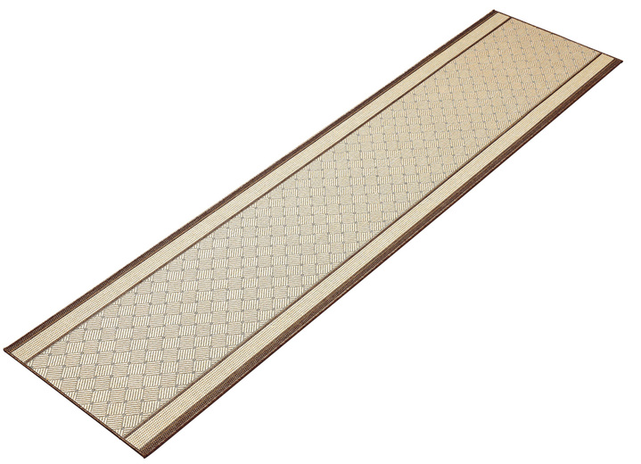 Tapijten - Loper in hoogwaardige sisal-look op maat gemaakt, in Größe 102 (Loper, 67 cm breed) bis 106 (Loper, 100 cm breed), in Farbe BRUIN Ansicht 1