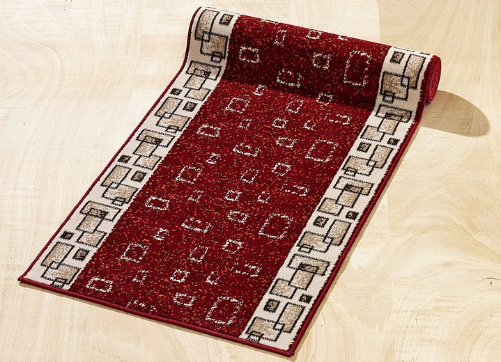 Tapijten - Verfijnde lopers op maat gemaakt, in Größe 103 (Loper, 70 cm breed) bis 109 (loper, 120 cm breed), in Farbe ROOD Ansicht 1