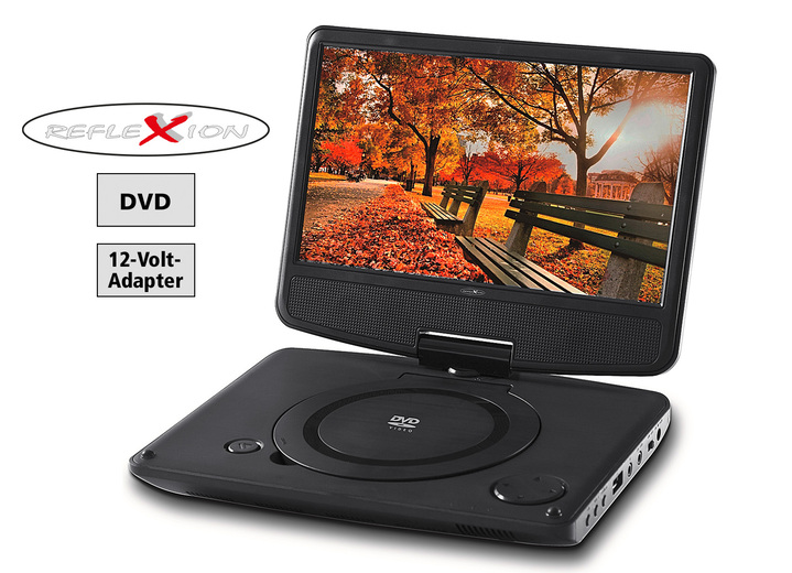 Computers & elektronica - Draagbare DVD-speler Reflexion DVD 7002, in Farbe SCHWARZ Ansicht 1