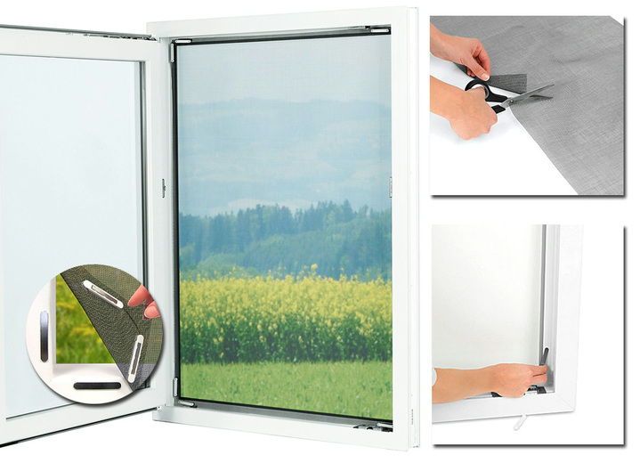Tuingereedschap & accessoires - Muggennet voor het raam, met mageneten, in Farbe ZWART Ansicht 1