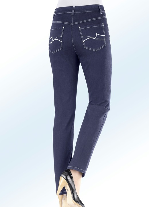 Jeans - Powerstretch-jeans, in Größe 017 bis 092, in Farbe DONKERBLAUW Ansicht 1