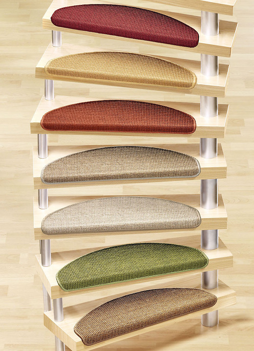 Tapijten - Sisal trapmatten, verpakking van 15, in Farbe BEIGE Ansicht 1