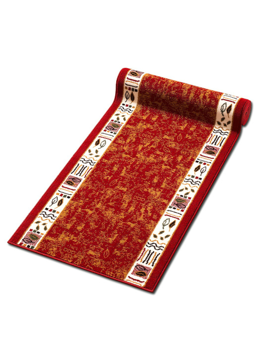 Tapijten - Loper op maat gemaakt, in Größe 103 (Loper, 70 cm breed) bis 109 (loper, 120 cm breed), in Farbe ROOD Ansicht 1