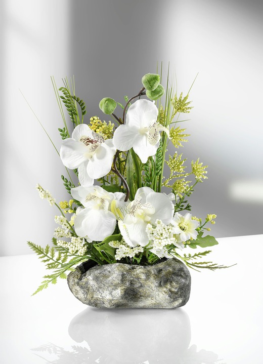Cadeau-ideeën - Prachtig orchideeënarrangement voor in huis, in Farbe WIT