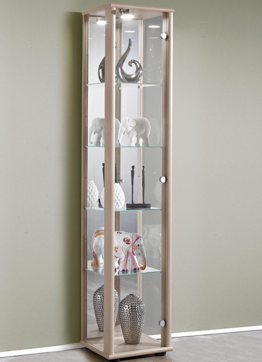 Meubels - Vitrine, 1 deur, voorzien van LED-verlichting, in Farbe EIKEN-SONOOM Ansicht 1